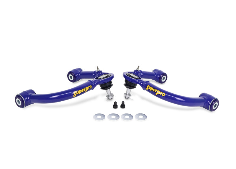 SuperPro TRC6471 Front Upper Fixed Offset Control Arm Set for 2005-2023 Toyota Tacoma 4WD