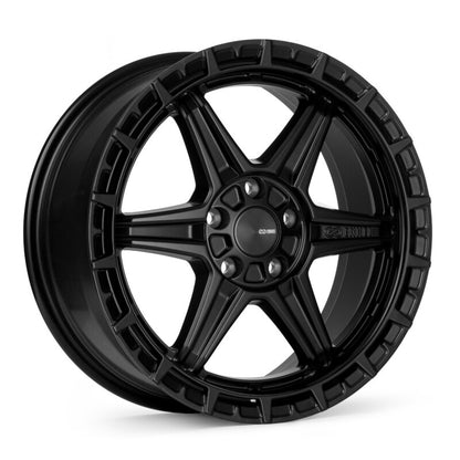 Enkei Trail-Finder OVL 17x7.5-Inch Matte Black Wheel, 5x114.3 Bolt Pattern, +45 Offset, Part 559-775-6545BK
