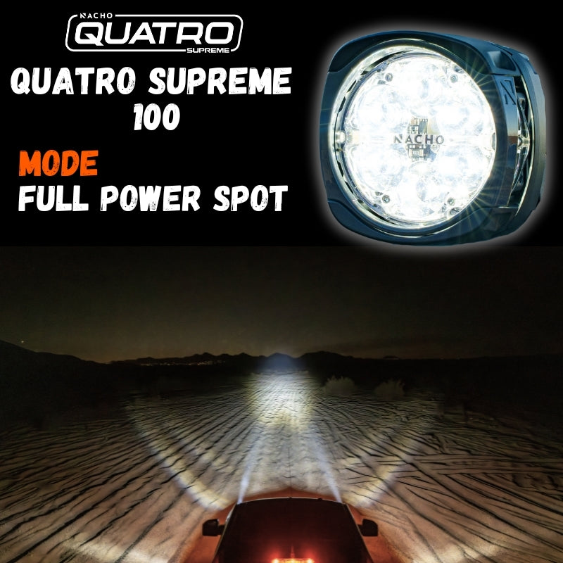 Nacho Offroad Technology Quatro Supreme 100 4-Inch Off-Road LED Light, PM415