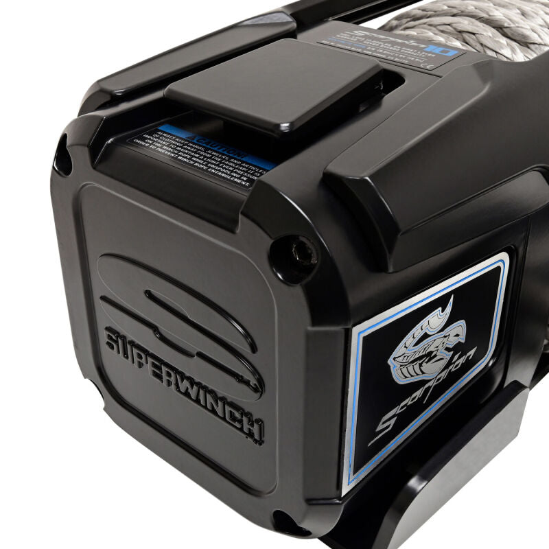 Superwinch Scorpion 10SR 10,000 lb. 12V Winch with Synthetic Rope, Part Number 1155401