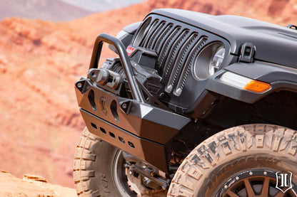 ICON PRO Series Front Bumper Skid Plate, Part 25159, for 2018+ Jeep Wrangler JL and 2020+ Gladiator JT