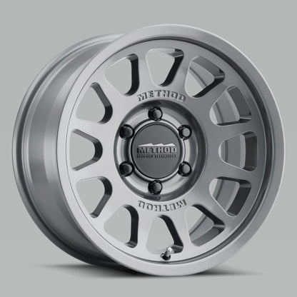 Method Wheels MR703 16x8 Gloss Titanium Bead Grip Wheel, 0mm Offset, 6x5.5 Bolt Pattern