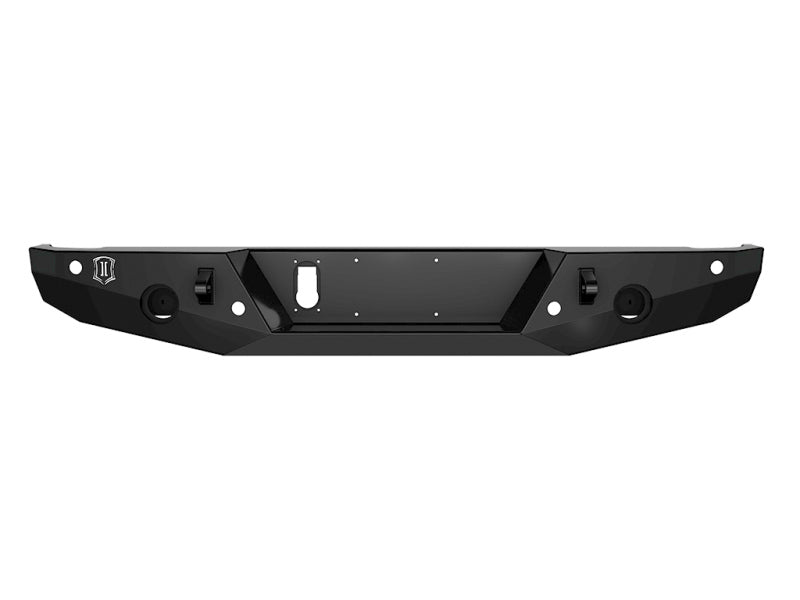 ICON Impact PRO Series Rear Bumper for 2020+ Jeep Gladiator JT, Part 25166