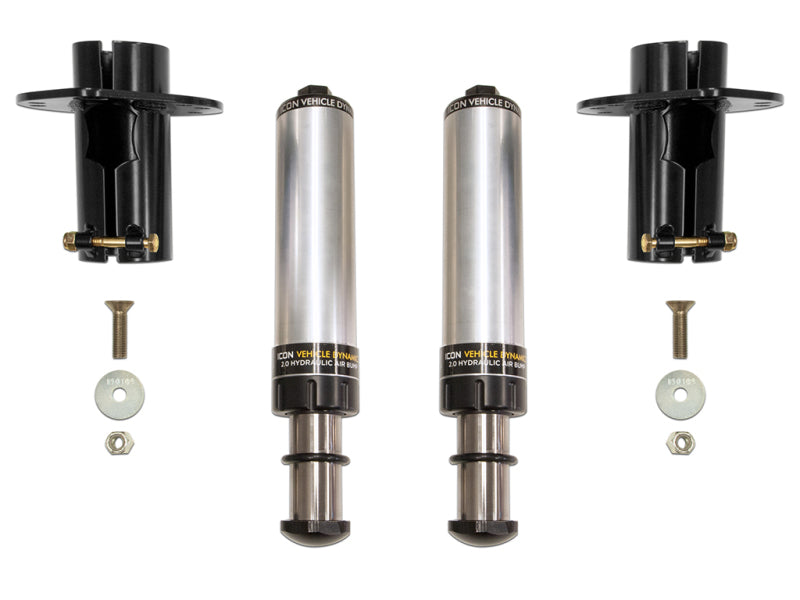 ICON 22042 Front Hydraulic Bump Stop Kit for Jeep Wrangler JK/JL and Gladiator JT