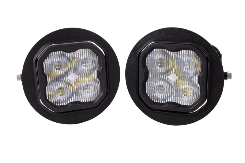 Diode Dynamics SS3 Max Type FT Fog Light Bracket Kit with Amber Backlight, White SAE Fog, DD7025