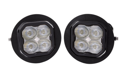 Diode Dynamics SS3 Pro Type FT Fog Light Bracket Kit with Amber Backlight, White SAE Fog Beam – DD7023