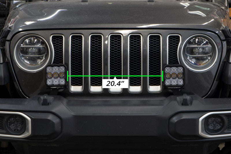 Diode Dynamics DD7289 SS5 Bumper LED Pod Light Kit for 2018-2021 Jeep JL Wrangler, Yellow Pro Combo