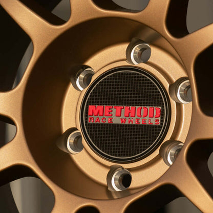 Method Wheels Cap T080 Snap-In Center Cap with Red Logo, 107mm, Part Number CP-T078K107-R