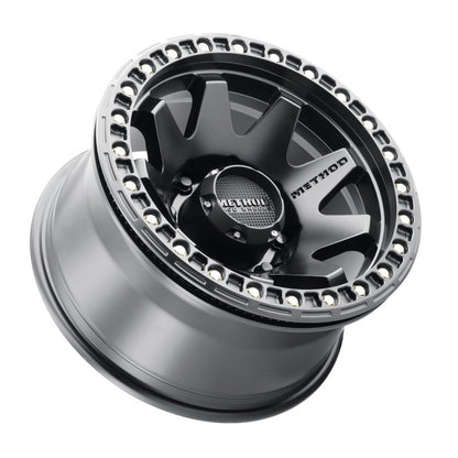 Method Wheels MR108 17-Inch Beadlock Wheel, 9-Inch Width, -44mm Offset, 8x6.5 Bolt Pattern, Matte Black