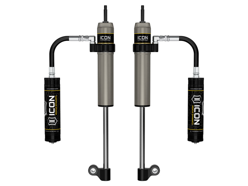 ICON 57826P 2.5 Aluminum Series RXT Rear Shocks with Remote Reservoir for Toyota Tacoma