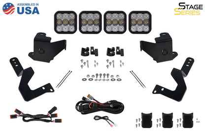 Diode Dynamics DD7410 SS5 Grille CrossLink Lightbar Kit for 2022+ Toyota Tundra, Yellow Pro Combo