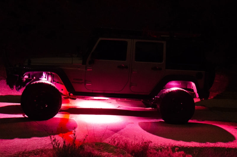 KC HiLiTES C-Series RGB LED Rock Light Kit with Wiring, 6-Piece - Part 339