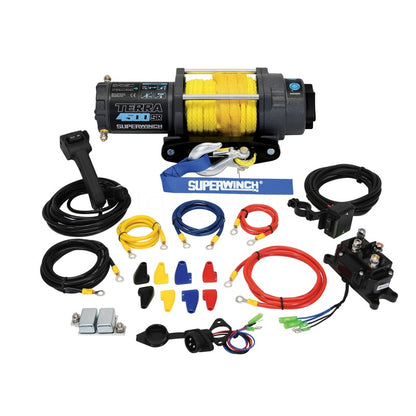 Superwinch Terra 4500SR 4,500 lb 12-Volt Winch with Synthetic Rope, Part 1145270