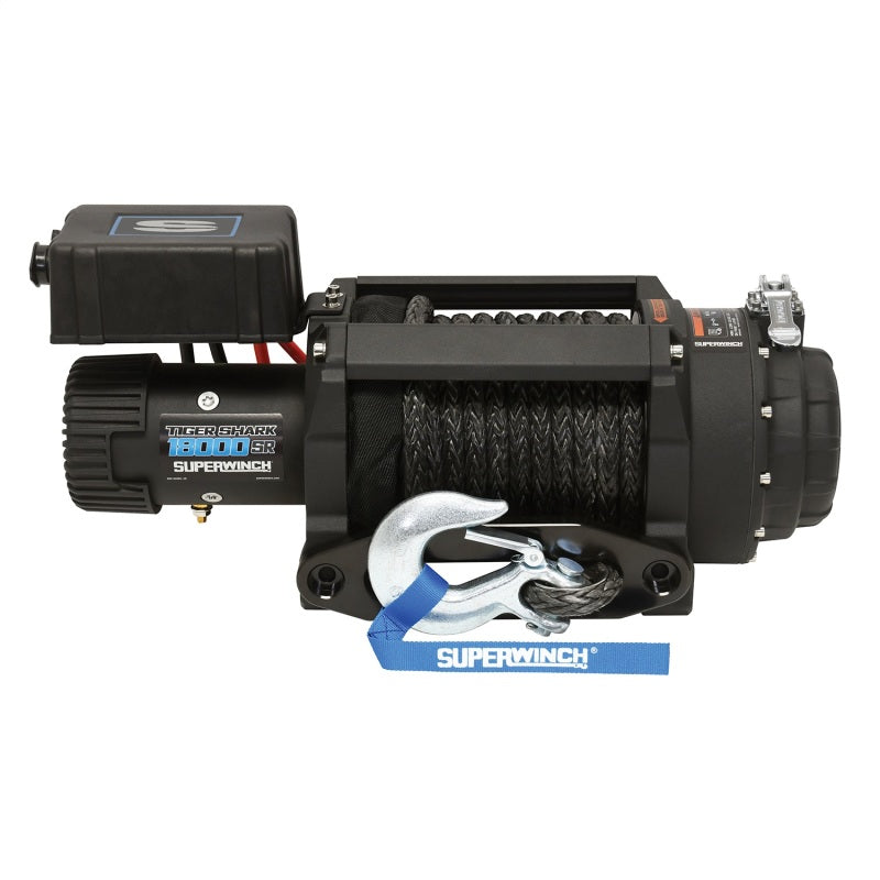 Superwinch Tiger Shark 18000SR 18,000 lb 12V Winch with Synthetic Rope, Part 1518001