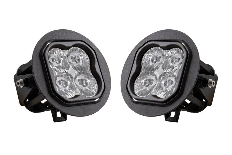 Diode Dynamics SS3 Pro Type FT Fog Light Kit with Amber Backlight, Yellow SAE Fog Beam, DD7024