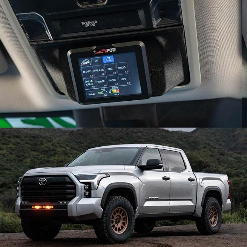sPOD 870089 BantamX Touchscreen Vehicle Kit for 2022–2026 Toyota Tundra