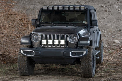 Diode Dynamics DD6827 Jeep JL Wrangler SS5 4-Pod CrossLink Grille Lightbar Kit, Yellow Combo