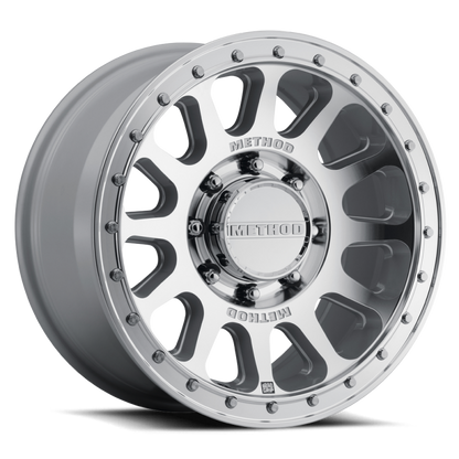 Method Wheels MR709 HD Bead Grip 18x9-Inch Silver Machined Wheel, +12 Offset, 8x180 Bolt Pattern