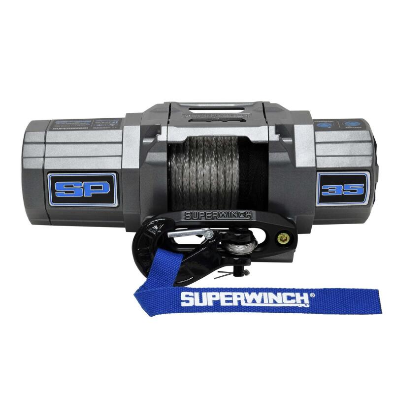 Superwinch SP 35SR 3,500 lb. 12-Volt Powersports Winch with Synthetic Rope, Part 1135250