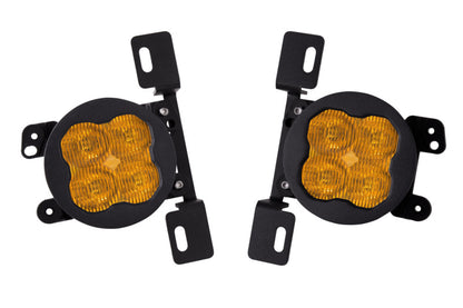 Diode Dynamics SS3 Max Type MR LED Fog Light Kit with Amber Backlight, Yellow SAE Fog, Part DD7058