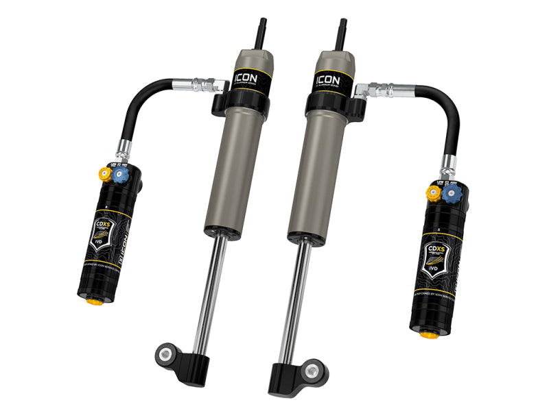 ICON 57826XP 2.5 Aluminum Series Rear Shocks with Remote Reservoir and CDXS for 2010-2014 Toyota Tacoma