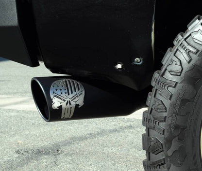 Gibson 76-0013 Patriot Skull Cat-Back Single Exhaust System for Toyota Tundra 5.7L, Stainless Steel