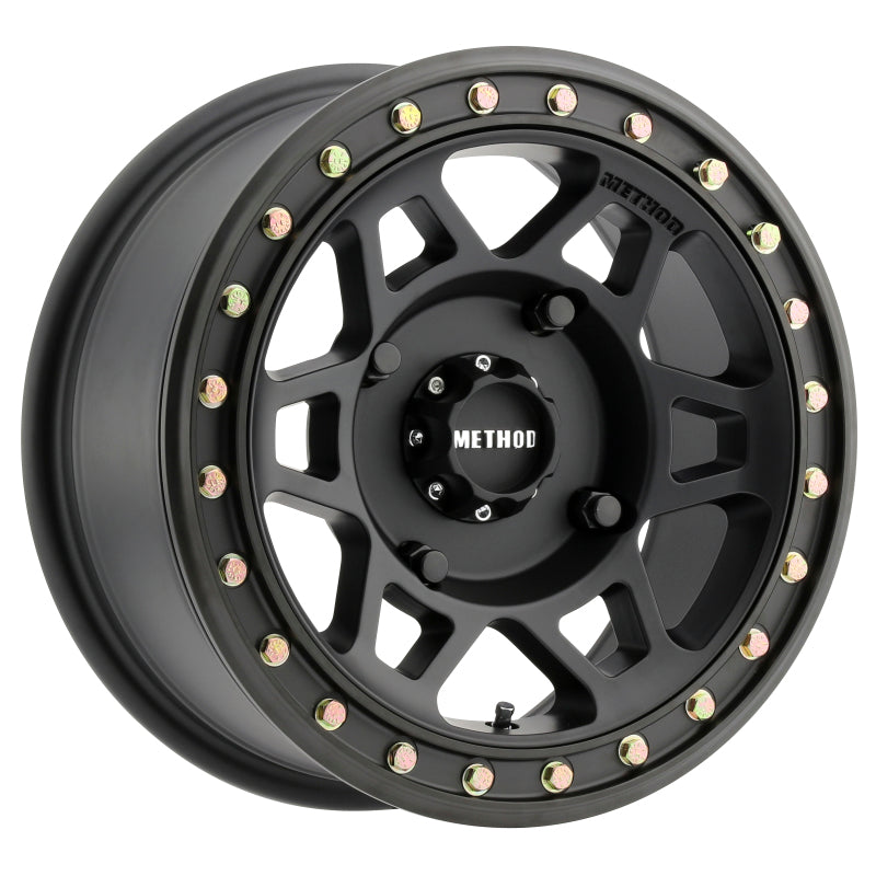 Method Wheels MR405 UTV Beadlock Wheel, 15x7, 4x136 Bolt Pattern, +38mm Offset, Matte Black