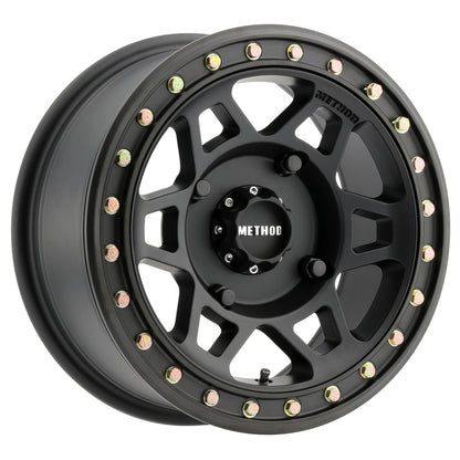 Method Wheels MR405 UTV Beadlock Wheel, 15x7, 4x136 Bolt Pattern, +38mm Offset, Matte Black
