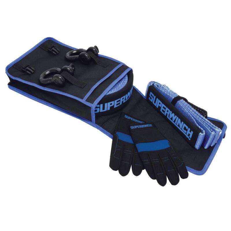 Superwinch 2578 Getaway Off-Road Recovery Kit with Shackles, Tree Protector, Strap and Gloves