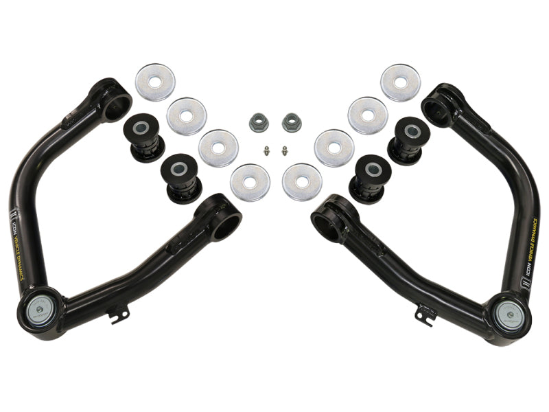 ICON 58460DJ Delta Joint Tubular Upper Control Arm Kit for 2007-2021 Toyota Tundra and 2008-2022 Sequoia