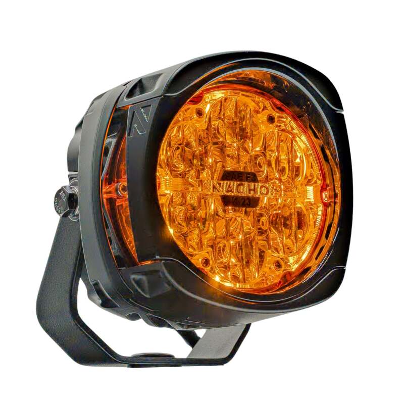 Nacho Offroad Technology Quatro 4-Inch SAE Amber LED Fog Light, PM482