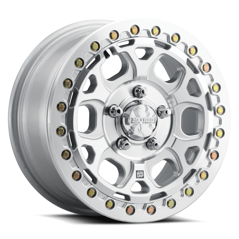 Method Wheels MR416 Beadlock 15x7 Wheel, 5x4.5 Bolt Pattern, +55 Offset, Machined Clear Coat