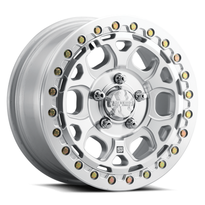 Method Wheels MR416 Beadlock 15x7 Wheel, 5x4.5 Bolt Pattern, +55 Offset, Machined Clear Coat