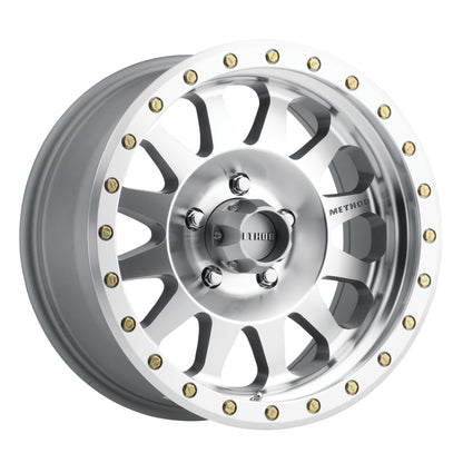 Method Wheels MR304 Double Standard 17-Inch Polished Wheel, 8.5-Inch Width, 0mm Offset, 5x5.5 Bolt Pattern