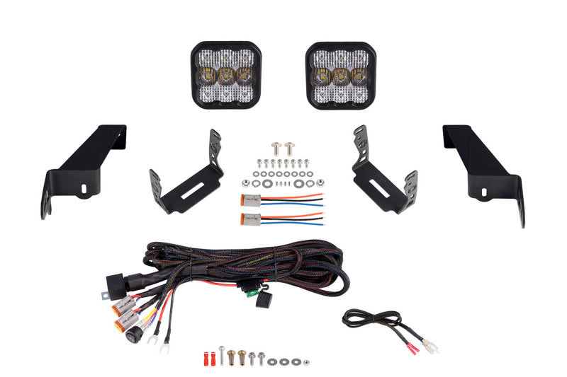 Diode Dynamics DD7278 SS5 LED Pod Bumper Light Kit for 2018-2021 Jeep JL Wrangler