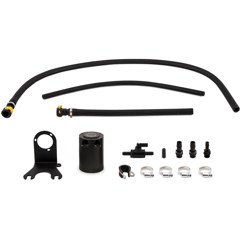 Mishimoto MMBC-JLP-18PBE Baffled Oil Catch Can Kit for 2018+ Jeep Wrangler JL 3.6L