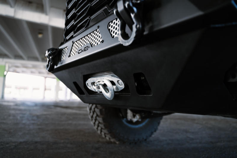 DV8 Offroad MTO Series Front Bumper with Winch Mount for 2022-2025 Toyota Tundra, Part FBTT2-04