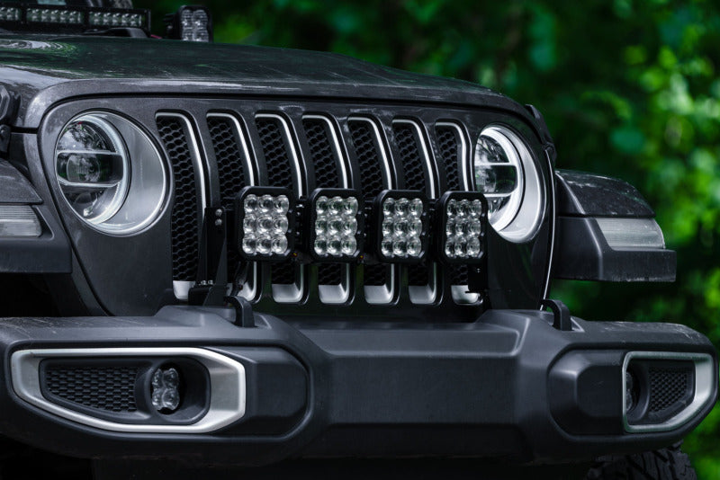 Diode Dynamics DD6827 Jeep JL Wrangler SS5 4-Pod CrossLink Grille Lightbar Kit, Yellow Combo