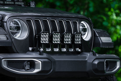 Diode Dynamics DD7269 Jeep JL Wrangler SS5 4-Pod CrossLink Grille Lightbar Kit Pro, Yellow Combo
