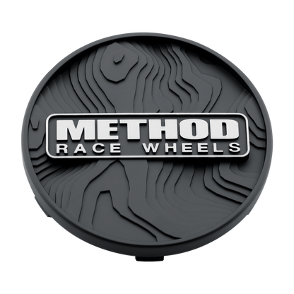 Method Wheels TOPO 64mm Snap-In Black Center Cap CP-TOPO64S-B