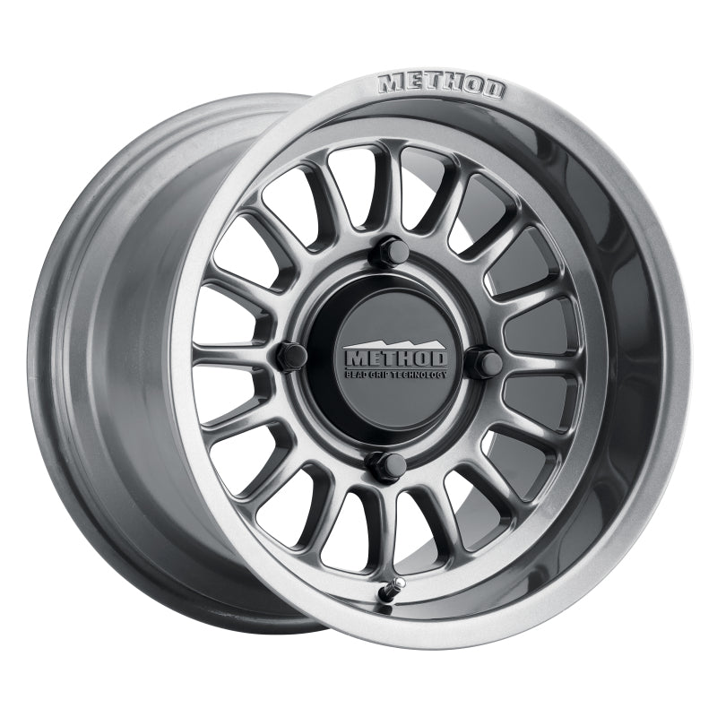 Method Wheels MR411 Bead Grip 15x7 Gloss Titanium Wheel, 4x156, +13 Offset, 132mm Bore