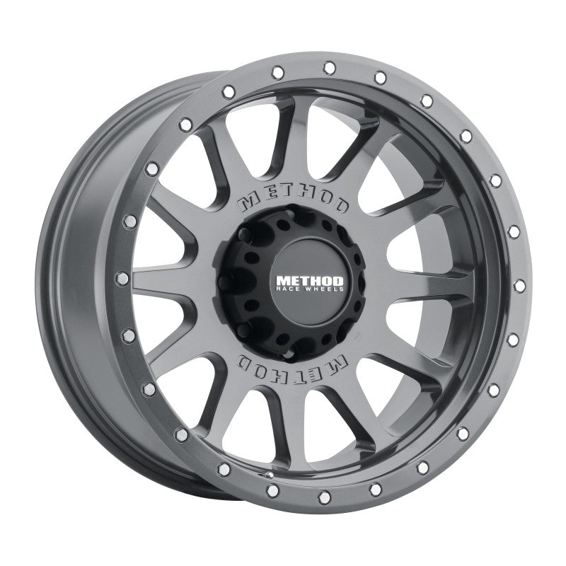Method Wheels MR605 NV 20x10 -24mm Offset 8x6.5 Gloss Titanium Wheel
