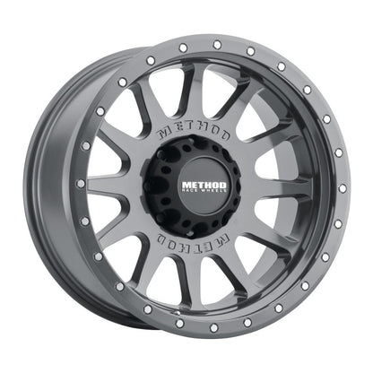 Method Wheels MR605 NV 20x10 -24mm Offset 8x6.5 Gloss Titanium Wheel