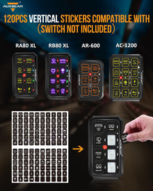 120 Universal Stickers for AC-1200/AR-600/RA80 XL/RB80 XL Switch Panel