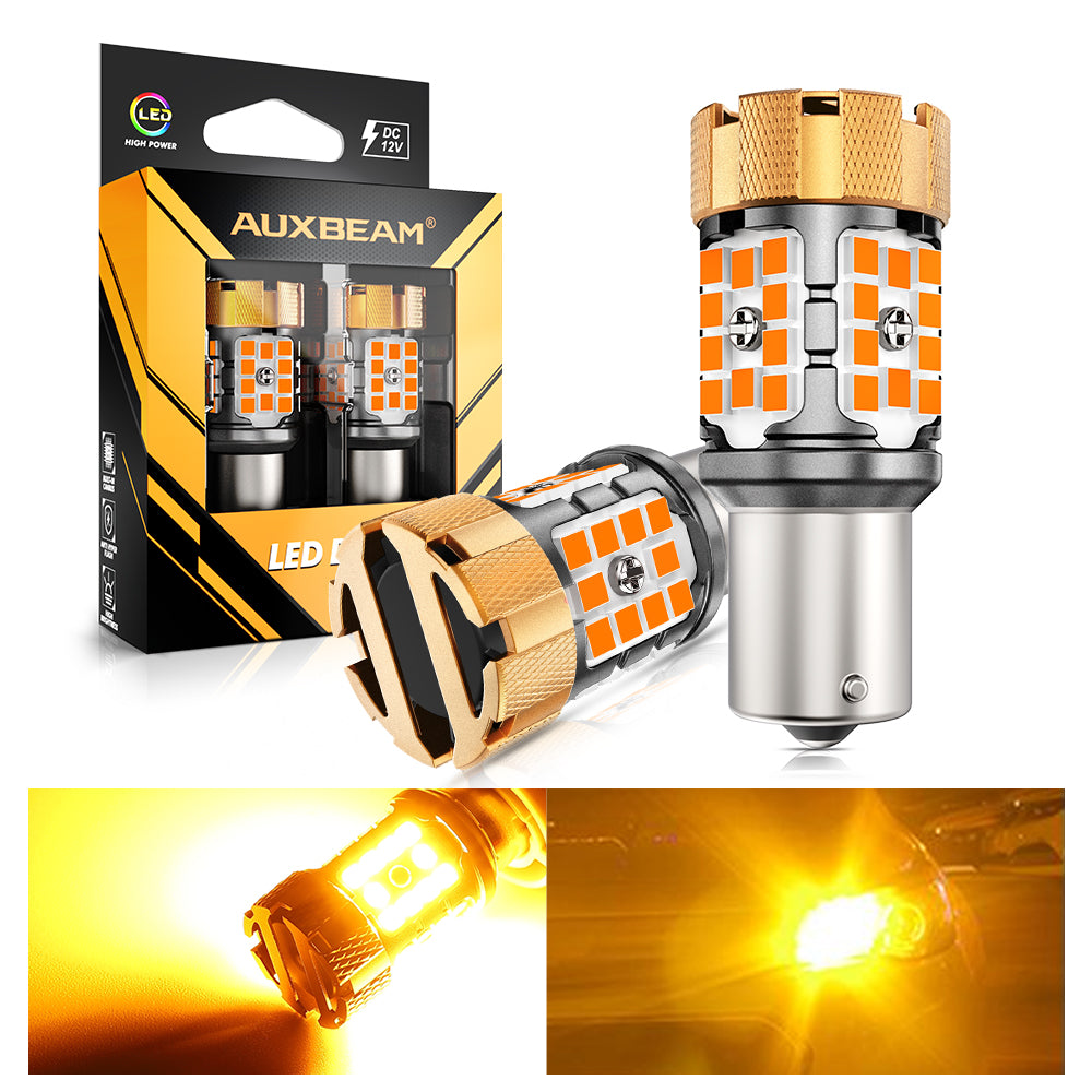 (2pcs/set) 🆕1157 BAY15D 1156 BA15S BAU15S  White Amber Red Canbus Error Free No Hyper Flash LED Turn Signal DRL Brake Light Tail Light Reversing Light Bulbs Fan Cooling