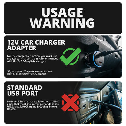 2024+ Jeep Wrangler JL & Gladiator (Not Compatible With 4xe) Tackform Slim Track Dash Bracket With Qi2.2/MagSafe Charging & Cooling Phone Mount | Driver Side