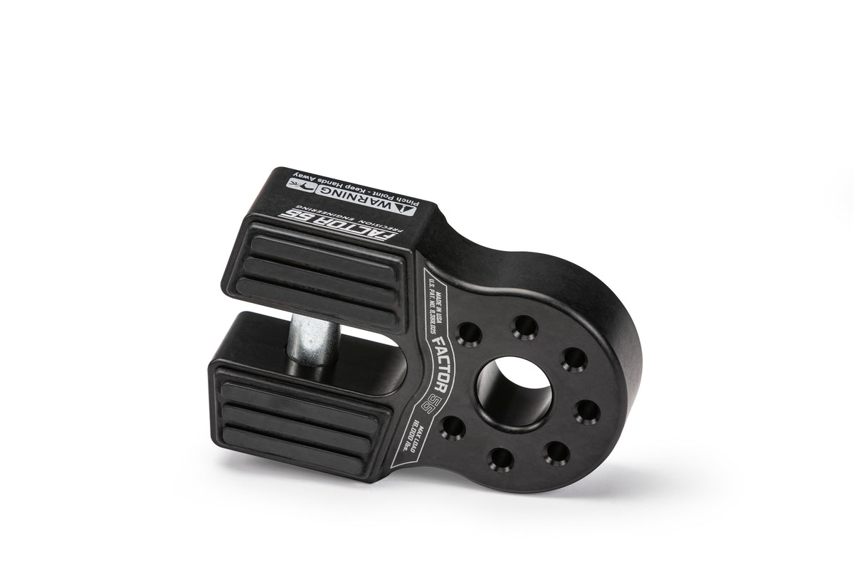 FACTOR 55 FlatLink Winch Shackle Mount 00050-04, Black Anodized Aluminum
