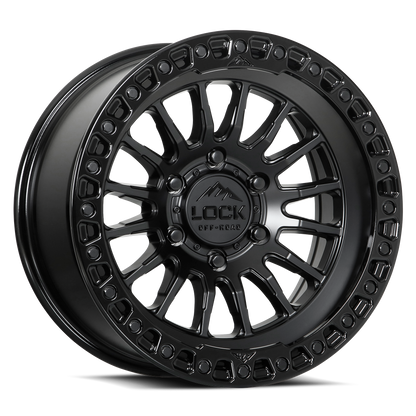 GRIT- MATTE BLACK W GLOSS BLACK RING