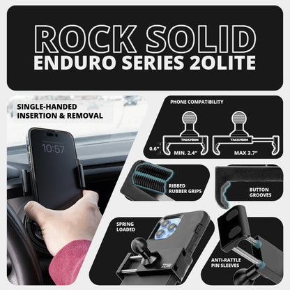 2016-2023 Toyota Tacoma & 2014-2021 Tundra LINK™ Vent Mount Bracket With 20LITE Phone Holder | Choose Your Arm Length