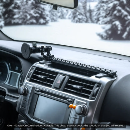 2010-2024 Toyota 4Runner Tackform Slim Track Dash Bracket With MagSafe Wireless Charging Phone Mount